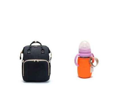 3-in-1 Convertible Baby Diaper Backpack with Foldable Travel Crib & USB Charging Port