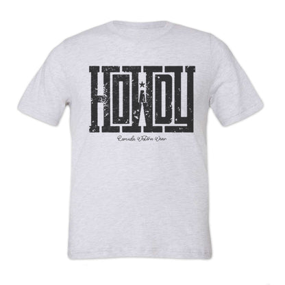 Howdy - Adult Unisex Western Tee T-Shirt - Color Group 2