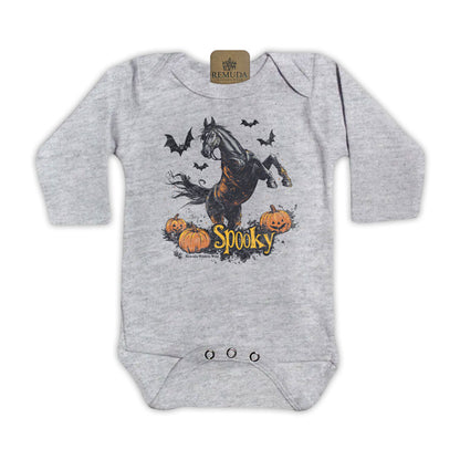 SPOOKY Horse Infant Western One Piece Halloween Romper