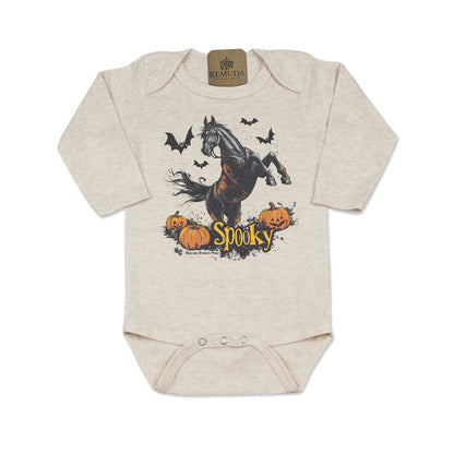 SPOOKY Horse Infant Western One Piece Halloween Romper