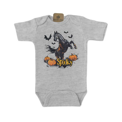 SPOOKY Horse Infant Western One Piece Halloween Romper