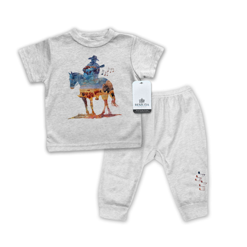 Where The Buffalo Roam - Infant Western 2-Piece Sleepwear Pajamas